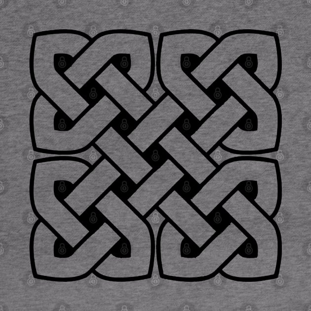 Celtic Interwoven Endless Knot Geometric Pattern 3 by taiche